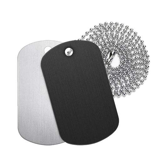 Placa militar con collar