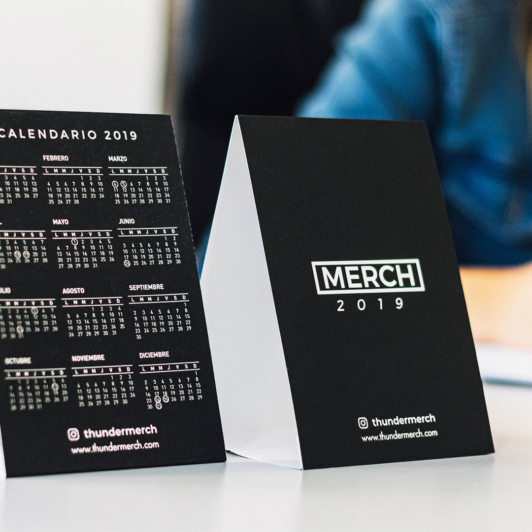 Calendario Tent Card